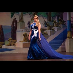 Johnathan Kayne Blue Dress for Pageant/Prom Size 8